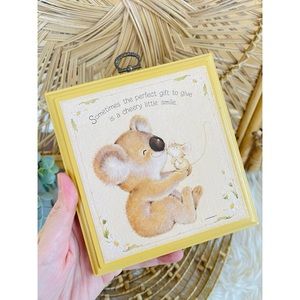 Vintage Hallmark Cute Koala Bear & Mouse Wall Hanging Plaque